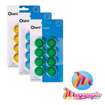BLISTER x 8 IMANES DE 3 cm. 