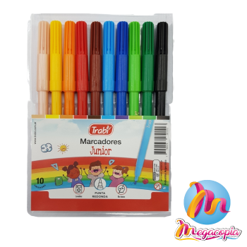 MARCADORES JUNIOR SURTIDOS X10