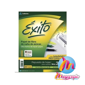 REPUESTO Nº3 24 HOJAS RAYADAS /CUADRICULADAS EXITO
