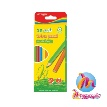 LAPIZ TRIANGULAR LARGO RESINA x 12 UNIDADES 